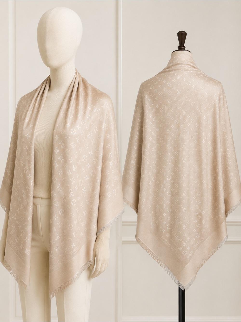 Louis Vuitton Monogram Shawl Wrap